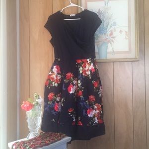 Floral A Cut dress size XXL